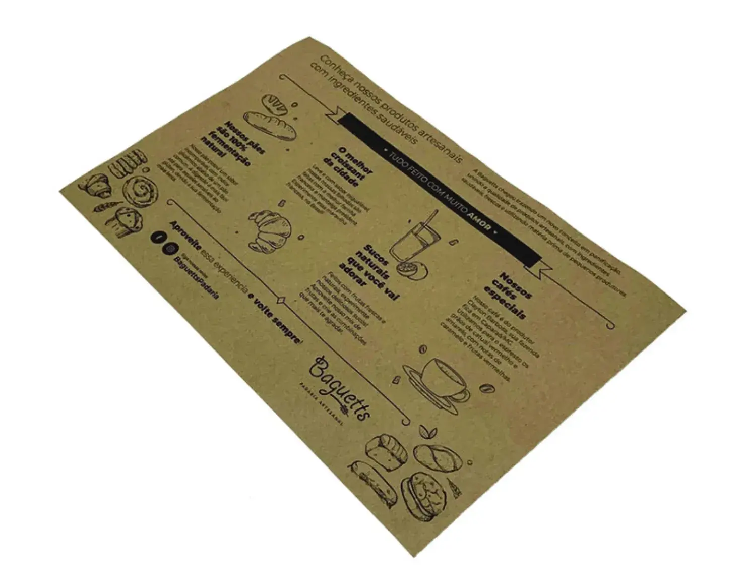 jogo americano de papel pardo