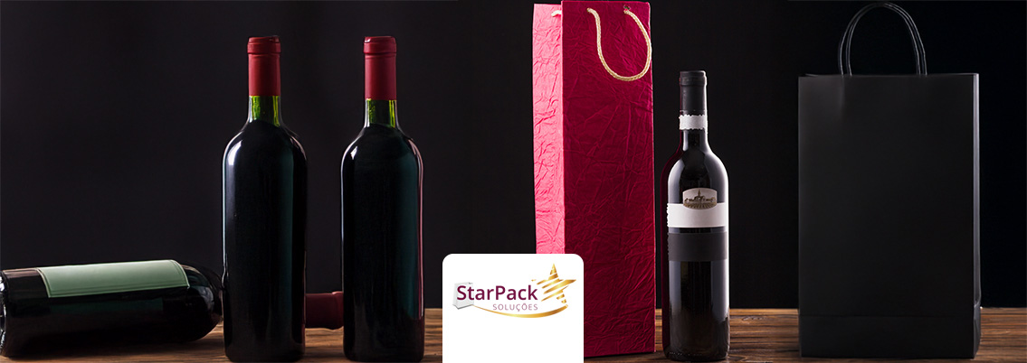 como escolher sacolas para vinhos