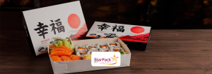 como escolher caixa para delivery de comida japonesa