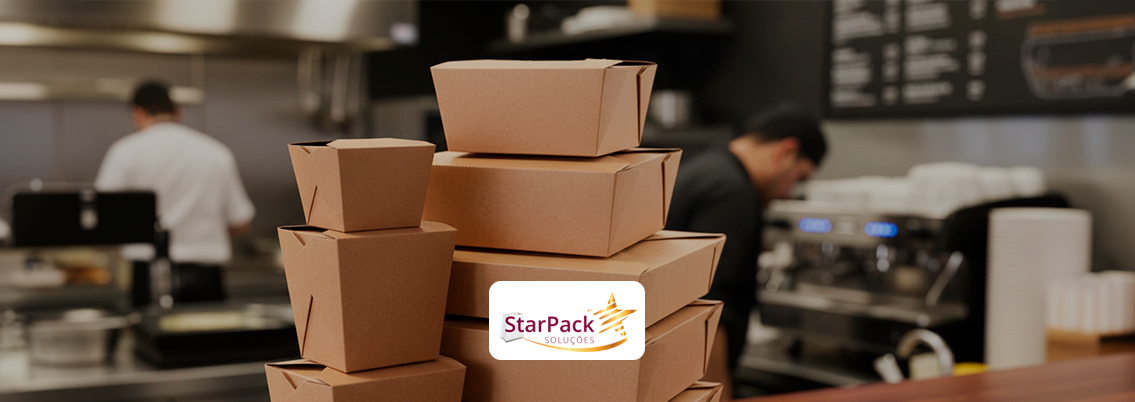 embalagens de papel para delivery de marmitas