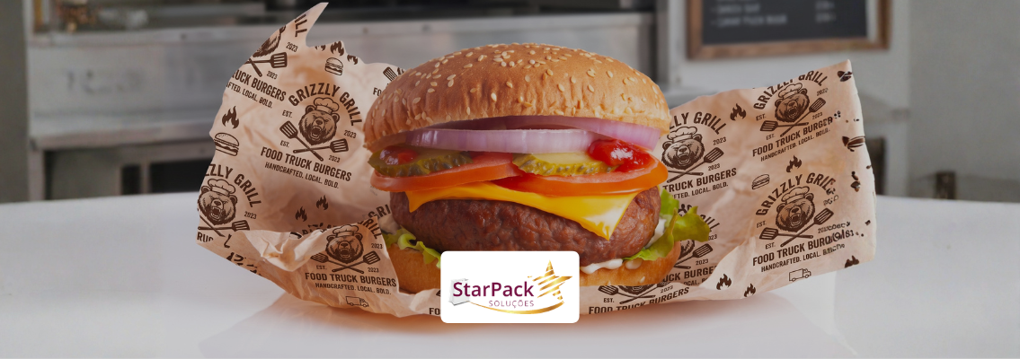 papel acoplado personalizado para food truck