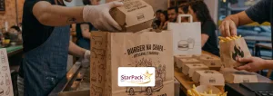 Sacos de papel para hamburgueria